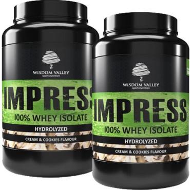 2 x IMPRESS 1000 gr Cookies & Cream