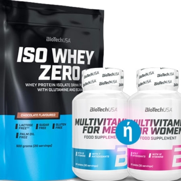 ISO Whey ZERO 500 gr & Multivitamin for Men 60 tablets ή Multivitamin for Women 60 tablets