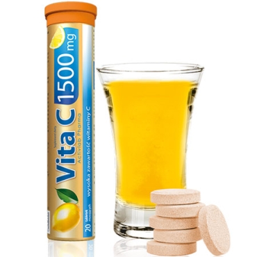 Vita C 1500 mg 20 effervescent tablets Lemon