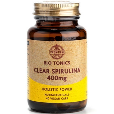 Clear Spirulina 400 mg 40 veg. caps