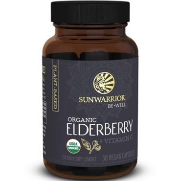 Organic Elderberry + Vitamin C 30 veg. caps