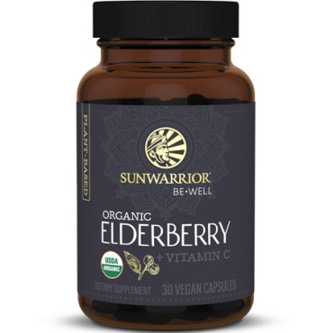 Organic Elderberry + Vitamin C 30 veg. caps