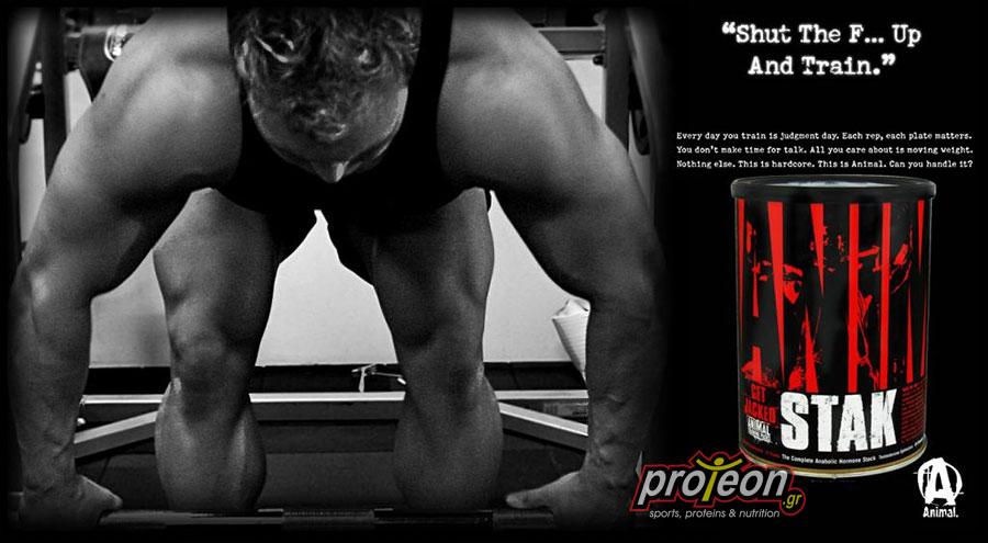 Animal - Ενεργειακά, Pre-Workout, Νιτρικά, Ηλεκτρολύτες & Υδατάνθρακες - Animal Stak 21 pack
