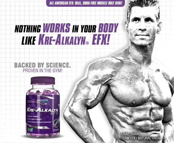 EFX - Κρεατίνη Kre-Alkalyn ή HCL ή Ethyl Ester - Kre-Alkalyn EFX 60 caps