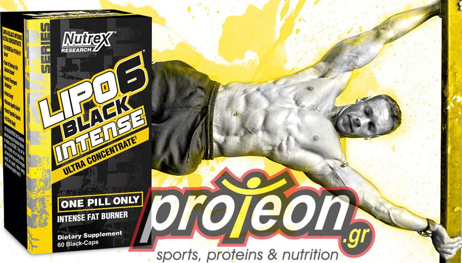 Nutrex Research Θερμογεννετικοί Λιποδιαλύτες - Fat Burners Lipo-6 Black Intense Ultra Concentrate 60 caps