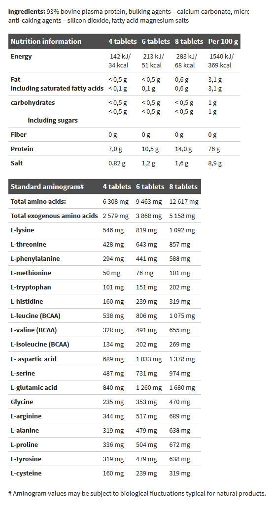 Olimp Sport Nutrition - Αμινοξέα - Gold Beef Pro-Plasma 300 tablets