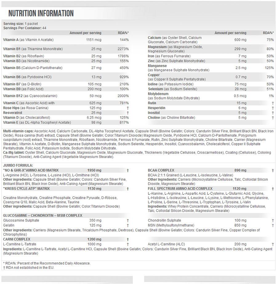 Scitec Nutrition - Προ-Προπονητικά - Νιτρικά Οξείδια - Nitric Oxide - Jumbo Pak 44 packets (44 servings)