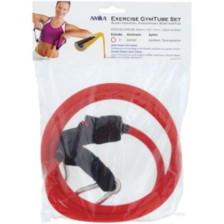 Amila-Gym-Tube-με-Clip---Λάστιχο-Γυμναστικής-Κόκκινο-3