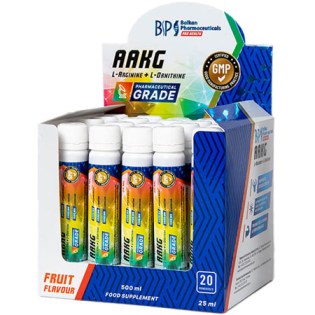 Balkan-Pharmaceuticals-AAKG-L-Arginine-L-Ornithine-20-x-25-ml-Fruit-Flavour