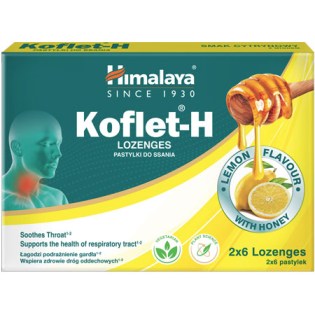 Himalaya-Koflet-H-2-x-6-lozenges-Lemon-New