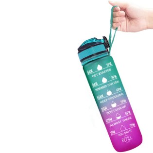 Ironflex-Water-Bottle-1000-ml-Purple-Green-3