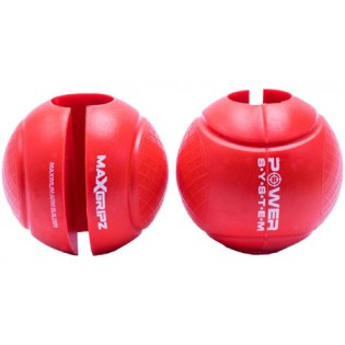 Power-System-Barbell-Grip-Adapters-Globe-Gripz-Red