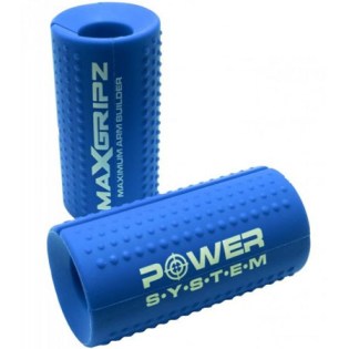 Power-System-Max-Gripz-Barbell-Medium-Blue