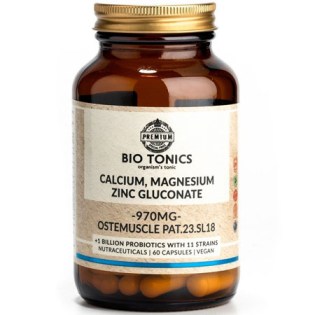 Biotonics-Calcium,-Magnesium,-Zinc-Gluconate-970-mg-60-veg-caps