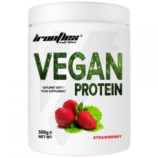Ironflex-Vegan-Protein-500-gr-Strawberry