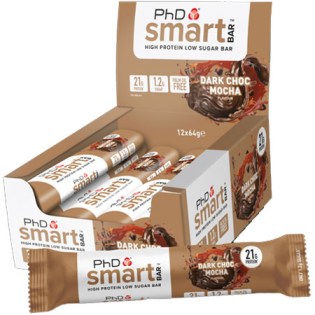 PhD-Smart-Bar-12-x-32-gr-Dark-Choc-Mocha