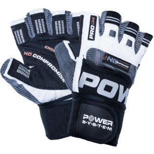 Power-System-Wrist-Wrap-Weightlifting-Gloves-No-Compromise-White-Grey