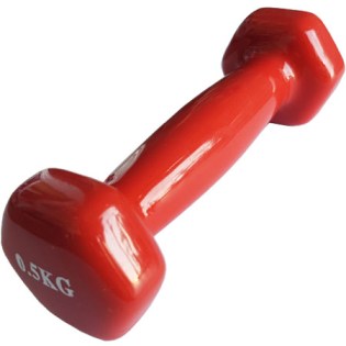 Vinyl-Dumbbell-Pink-500-Red